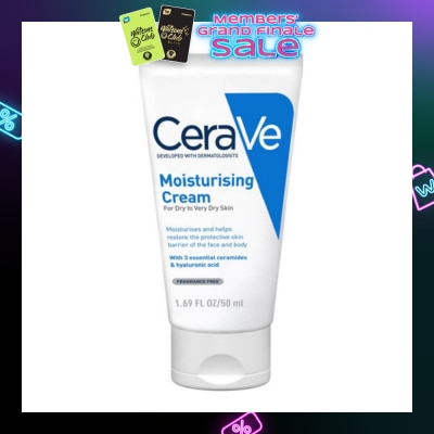 CERAVE Moisturizing Cream (For Dry to Very Dry Skin) 50ml