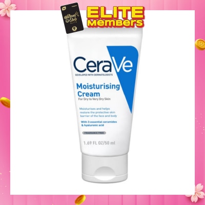 CERAVE Moisturizing Cream (For Dry to Very Dry Skin) 50ml