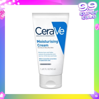CERAVE Moisturizing Cream (For Dry to Very Dry Skin) 50ml