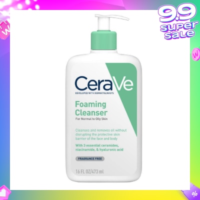 CERAVE Foaming Cleanser (For Normal to Oily Skin) 473ml