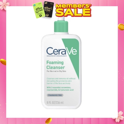 CERAVE Foaming Cleanser (For Normal to Oily Skin) 236ml