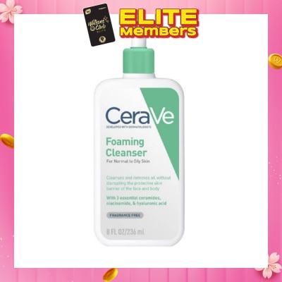 CERAVE Foaming Cleanser (For Normal to Oily Skin) 236ml