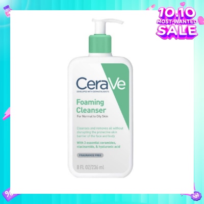 CERAVE Foaming Cleanser (For Normal to Oily Skin) 236ml