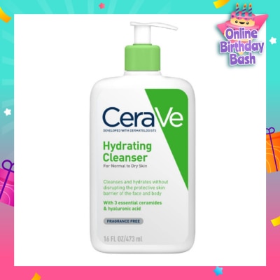 CERAVE Hydrating Cleanser (For Normal to Dry Skin) 473ml