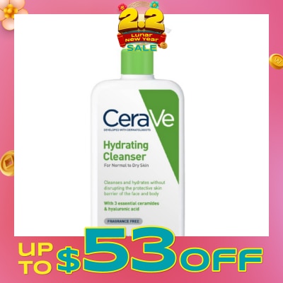 CERAVE Hydrating Cleanser (For Normal to Oily Skin) 236ml