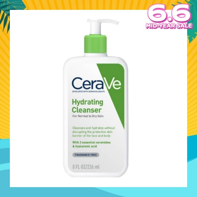 CERAVE Hydrating Cleanser (For Normal to Oily Skin) 236ml