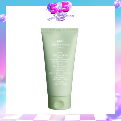 ABIB - Acne Acne Foam Cleanser Heartleaf Foam (Helps Improve Troubled Skin And Calms Down Sensitive Skin) 130ml