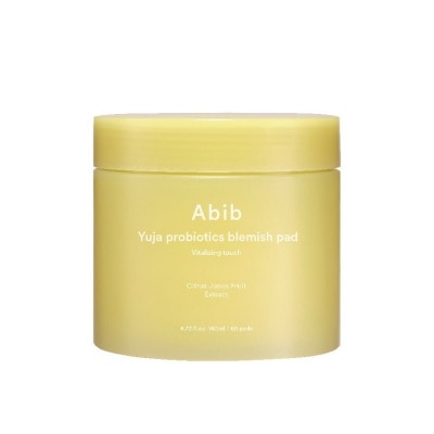 ABIB Yuja Probiotics Blemish Pad Vitalizing Touch (Reduces Blemishes, Smoothes Skin And Delivers Hydration) 140ml