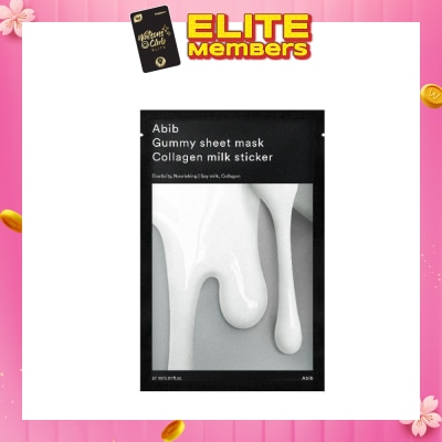 ABIB Gummy Sheet Mask Collagen Milk Sticker (Provides Deep Hydration And Nourishment To Skin) 30ml