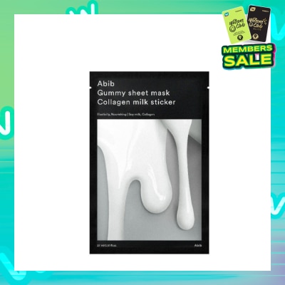 ABIB Gummy Sheet Mask Collagen Milk Sticker (Provides Deep Hydration And Nourishment To Skin) 30ml