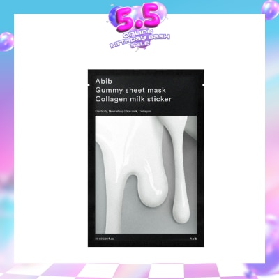 ABIB - Gummy Sheet Mask Collagen Milk Sticker (Provides Deep Hydration And Nourishment To Skin) 30ml