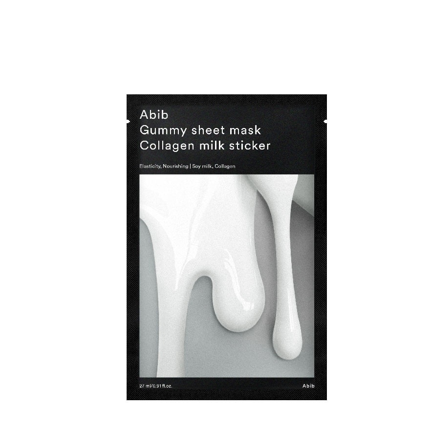 Gummy Sheet Mask Collagen Milk Sticker (Provides Deep Hydration And Nourishment To Skin) 30ml