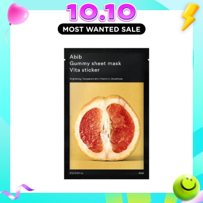 ABIB Gummy Sheet Mask Vita Sticker (Moisturizes Skin And Enhances Skin Elasticity) 30ml image
