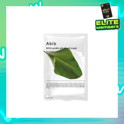 ABIB Mild Acidic Ph Sheet Mask Heartleaf Fit (Tighten The Skin And Improve Skin Elasticity) 30ml