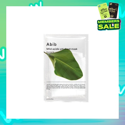 ABIB Mild Acidic Ph Sheet Mask Heartleaf Fit (Tighten The Skin And Improve Skin Elasticity) 30ml