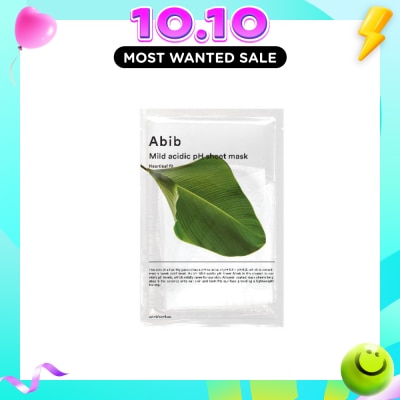 ABIB Mild Acidic Ph Sheet Mask Heartleaf Fit (Tighten The Skin And Improve Skin Elasticity) 30ml image
