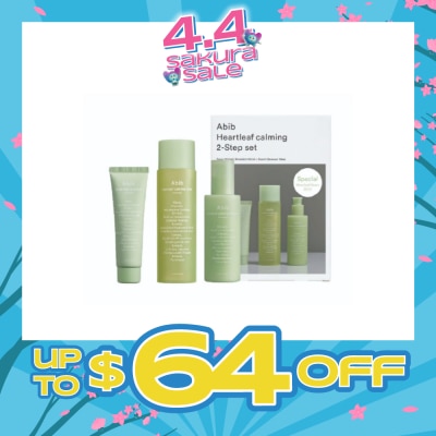 ABIB - Heartleaf Calming 2 Step Set (Calming Care For Troubled Skin) 380ml (Expiry: Nov`2026)