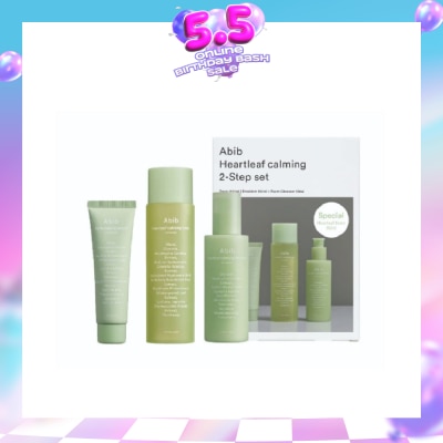 ABIB - Heartleaf Calming 2 Step Set (Calming Care For Troubled Skin) 380ml (Expiry: Nov`2026)