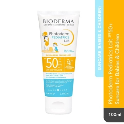 BIODERMA Photoderm Pediatrics Lait Spf50+ (Broad Spectrum Uv Suncare Protection For Babies And Children) 100ml