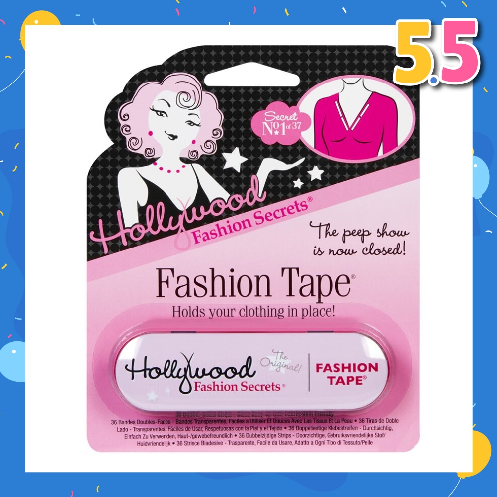 Fashion Tape, 36 Count (Clear Double Stick Apparel And Body Tape) 1s
