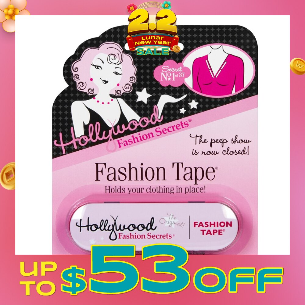 Fashion Tape, 36 Count (Clear Double Stick Apparel And Body Tape) 1s