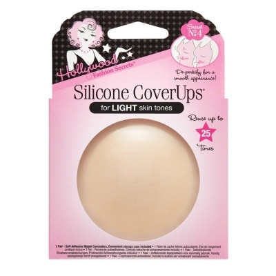 HOLLYWOOD FASHION SECRETS Silicone Coverups®, Light Skin Tone, Size 1 (Pair) 1s