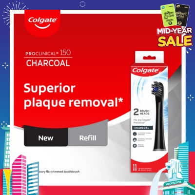COLGATE ProClinical B150 Charcoal Toothbrush Refill 2s