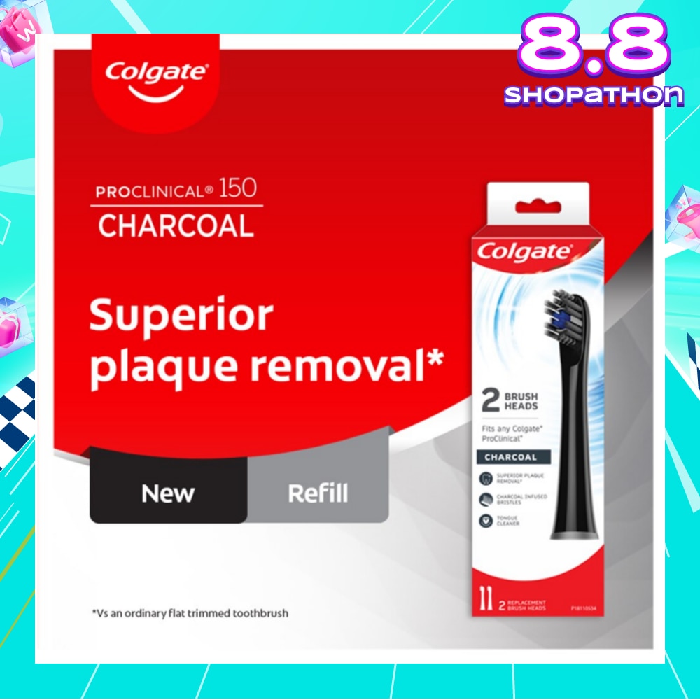ProClinical B150 Charcoal Toothbrush Refill 2s
