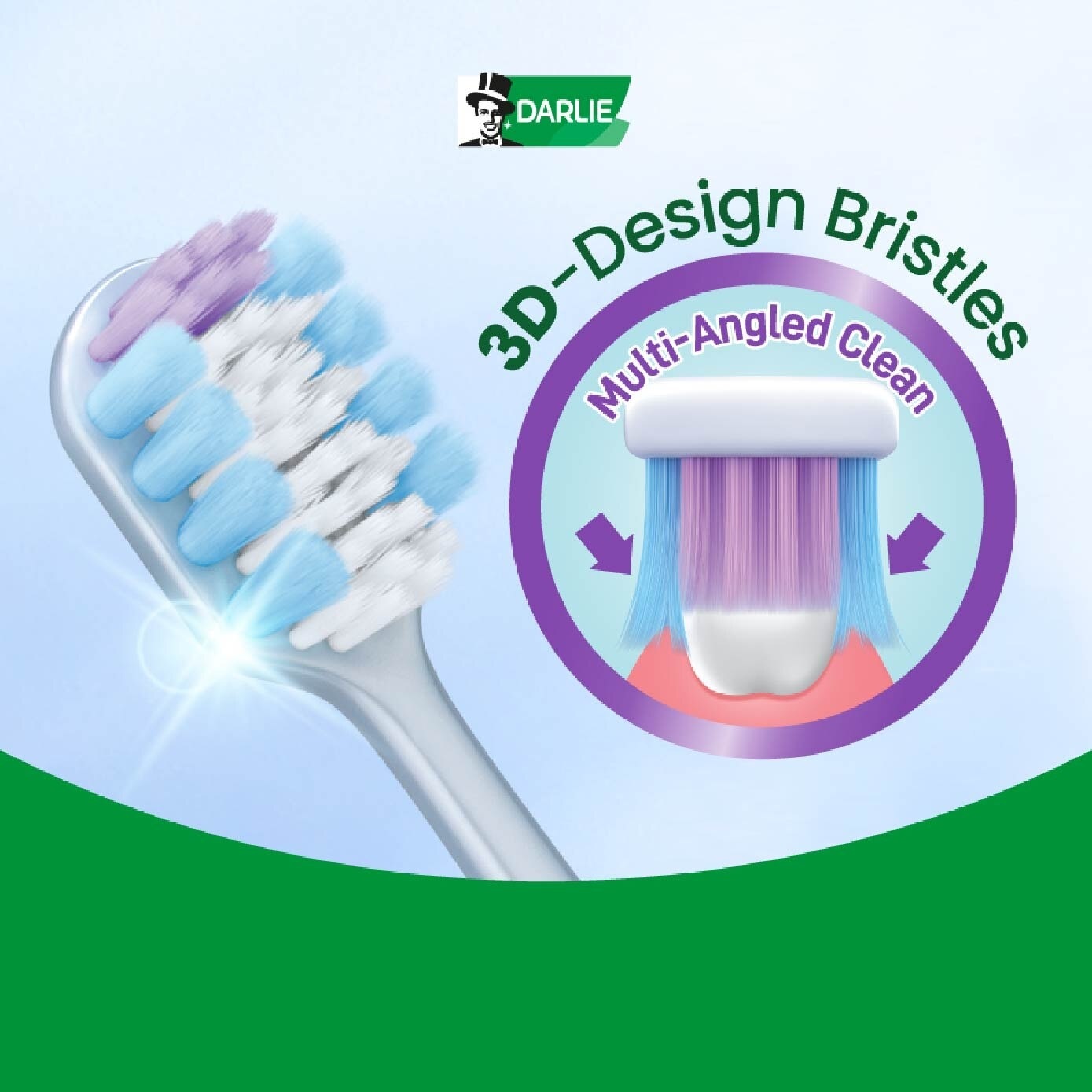 High Dense Clean Toothbrush (Gentle Gum Line And Tooth Surface Clean) 2s