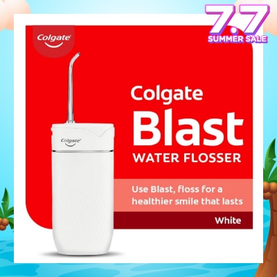 COLGATE Portable Blast Water Flosser White Packset consists Flosser 1s + Nozzle 2s + USB Cord 1s