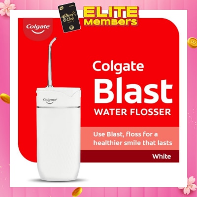 COLGATE Portable Blast Water Flosser White Packset consists Flosser 1s + Nozzle 2s + USB Cord 1s