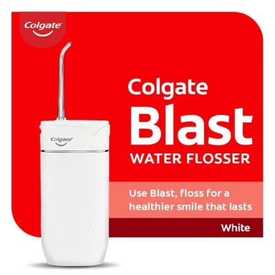COLGATE Portable Blast Water Flosser White Packset consists Flosser 1s + Nozzle 2s + USB Cord 1s