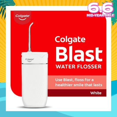 COLGATE Portable Blast Water Flosser White Packset consists Flosser 1s + Nozzle 2s + USB Cord 1s