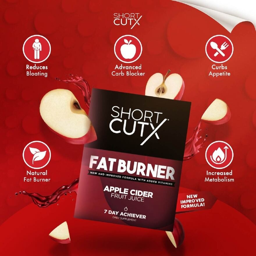 Apple Cider Vinegar Fat Burner Juice Sachet (Aids In Weight Loss + Boosts Metabolism + Blocks Carb Absorption)35ml X 7s