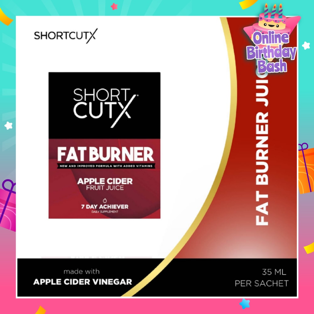 Apple Cider Vinegar Fat Burner Juice Sachet (Aids In Weight Loss + Boosts Metabolism + Blocks Carb Absorption)35ml X 7s