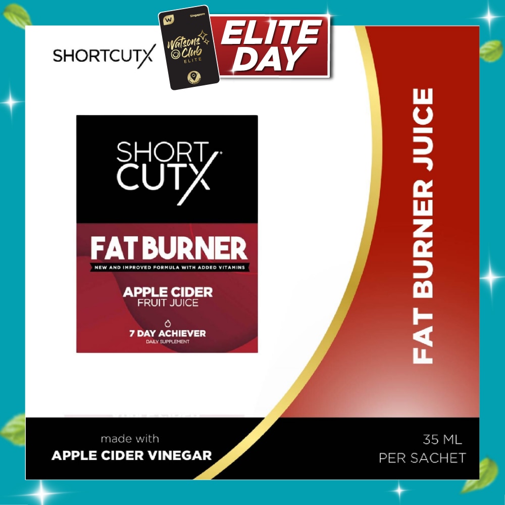 Apple Cider Vinegar Fat Burner Juice Sachet (Aids In Weight Loss + Boosts Metabolism + Blocks Carb Absorption) 35ml X 7s (Expiry: Jul`2027) image