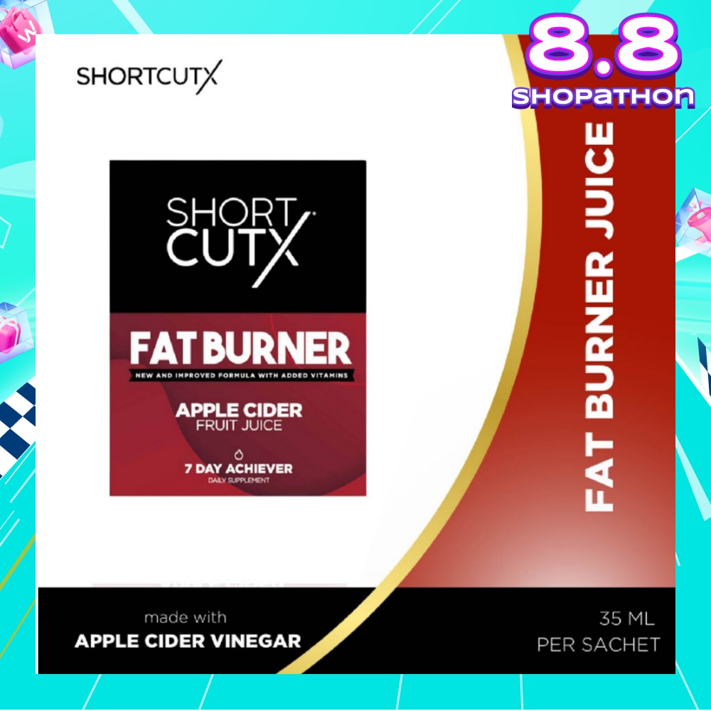 Apple Cider Vinegar Fat Burner Juice Sachet (Aids In Weight Loss + Boosts Metabolism + Blocks Carb Absorption)35ml X 7s
