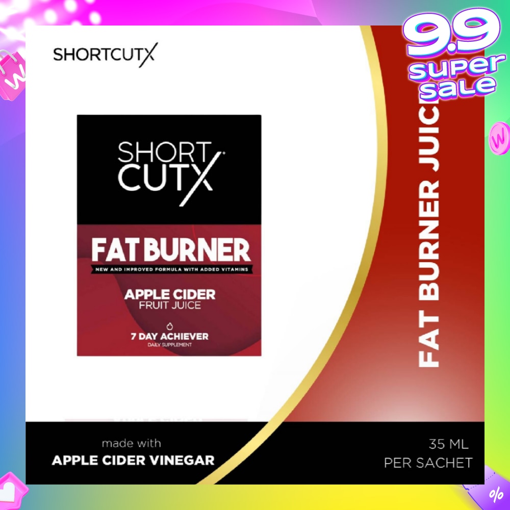 Apple Cider Vinegar Fat Burner Juice Sachet (Aids In Weight Loss + Boosts Metabolism + Blocks Carb Absorption)35ml X 7s