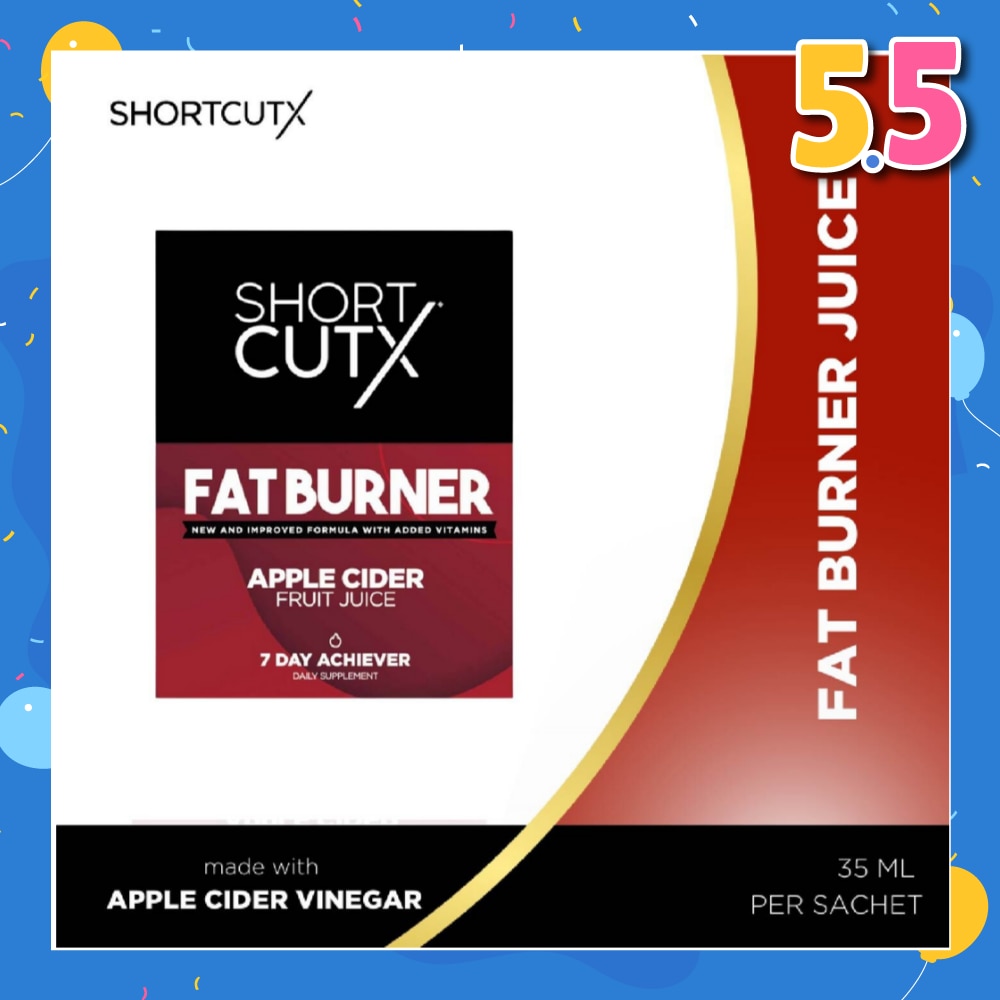 Apple Cider Vinegar Fat Burner Juice Sachet (Aids In Weight Loss + Boosts Metabolism + Blocks Carb Absorption)35ml X 7s