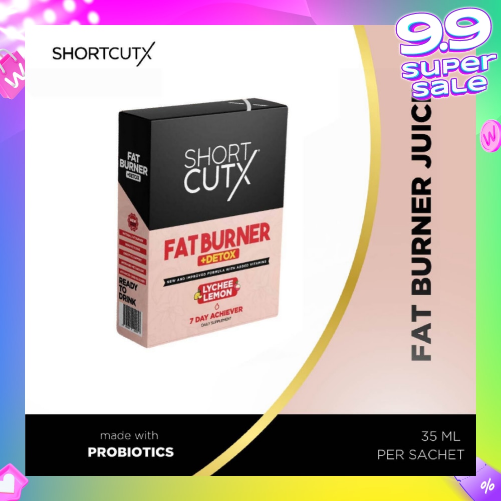 Lychee Lemon Fat Burner Sachet (Burns Fat + Boosts Metabolism + Detoxes Body) 35ml X 7s