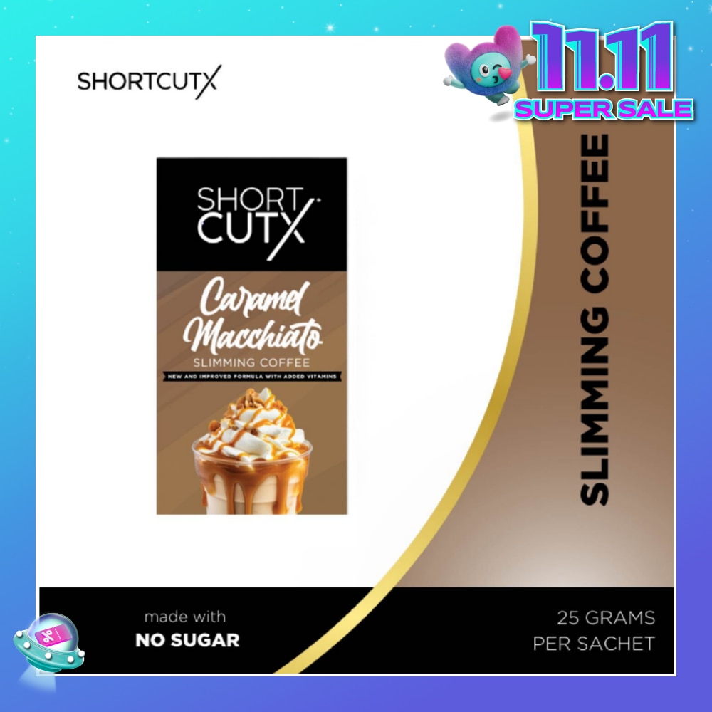 Caramel Machiatto Slimming Coffee Sachet (Curbs Appetite + Detoxes Body + Flush Out Toxins) 20g X 7s