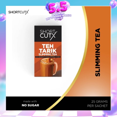 SHORTCUTX - Teh Tarik Slimming Tea Sachet (Curbs Appetite + Detoxes Body + Flushes Out Toxins) 20g X 7s