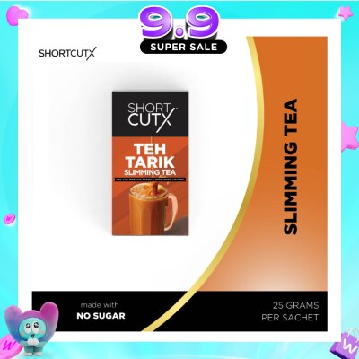 SHORTCUTX - Teh Tarik Slimming Tea Sachet (Curbs Appetite + Detoxes Body + Flushes Out Toxins) 20g X 7s image