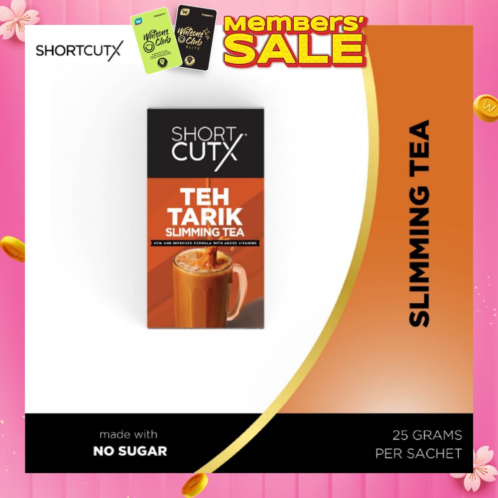 Teh Tarik Slimming Tea Sachet (Curbs Appetite + Detoxes Body + Flushes Out Toxins) 20g X 7s (Expiry: Mar`2026)
