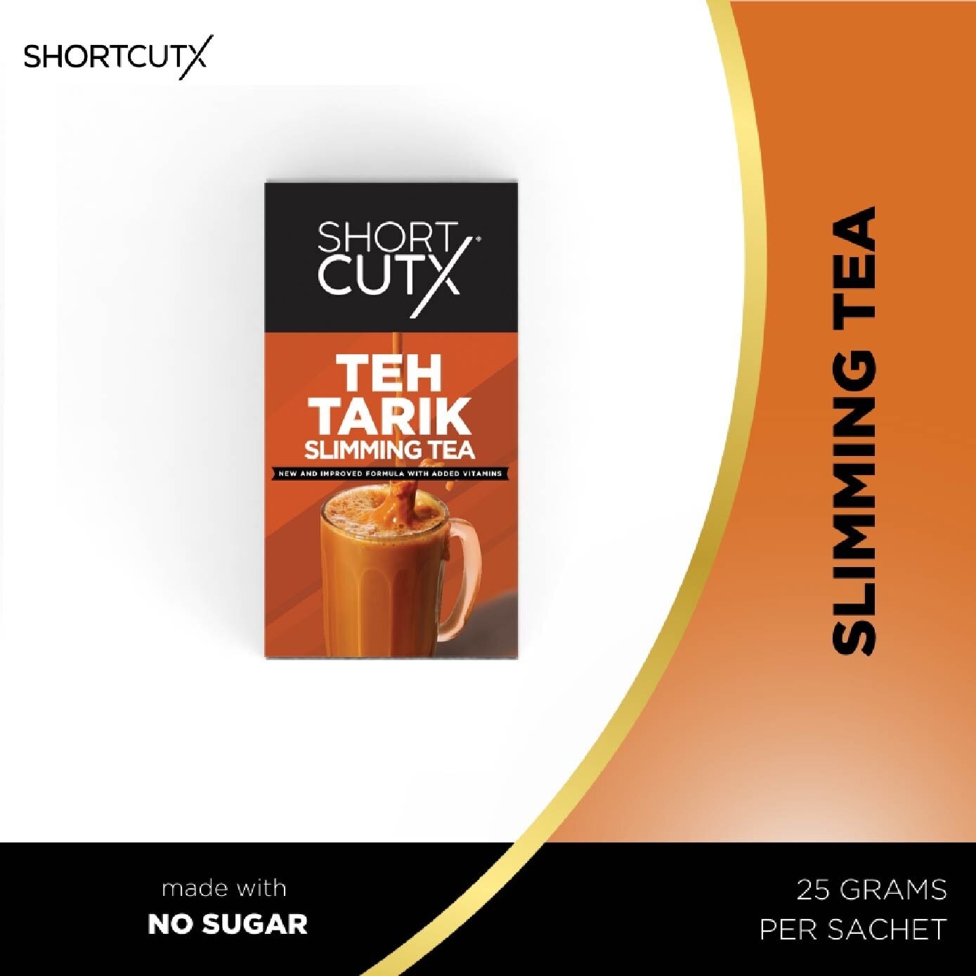 Teh Tarik Slimming Tea Sachet (Curbs Appetite + Detoxes Body + Flushes Out Toxins) 20g X 7s