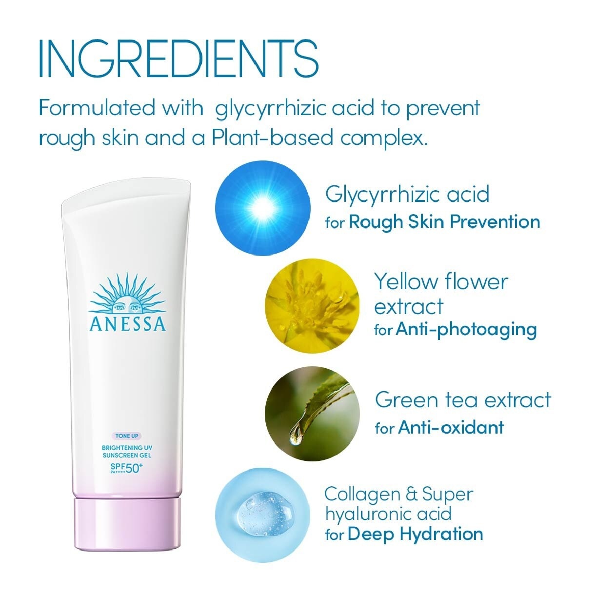 Brightening UV Sunscreen Gel  SPF50+ PA++++ (For Face & Body) 90g