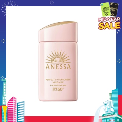 ANESSA Perfect UV Sunscreen Mild Milk SPF50+ PA++++ (For Face & Body) 60ml