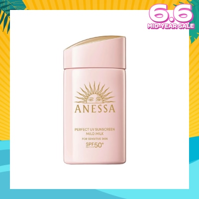 ANESSA Perfect UV Sunscreen Mild Milk SPF50+ PA++++ (For Face & Body) 60ml