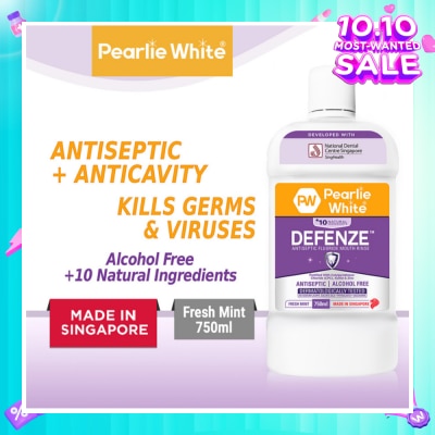 PEARLIE WHITE® Defenze Antiseptic Fluoride Mouth Rinse 750ml