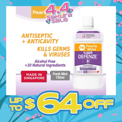 PEARLIE WHITE® - Defenze Antiseptic Fluoride Mouth Rinse 750ml